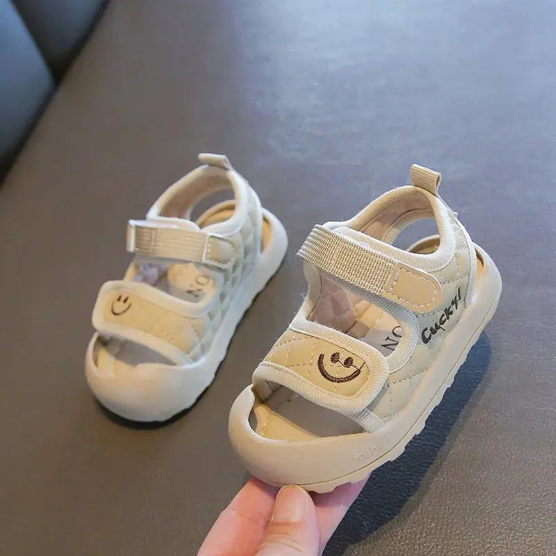 Summer New Style 0-1-4 Year Old Baby Soft-soled Toddler Shoes Toe-cap Sandals - SPINGHAR