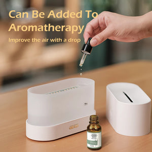 Aroma Diffuser Air Humidifier – Ultrasonic Cool Mist with LED Flame Effect SPINGHAR