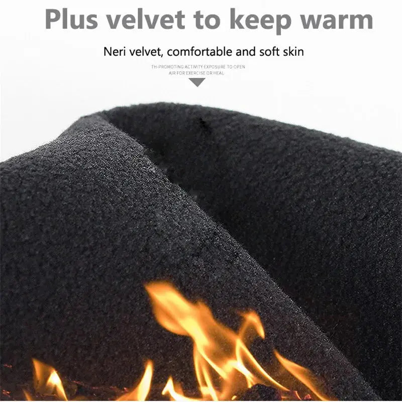 Winter Warm Full-Finger Gloves: Waterproof Windproof Fleece for Cycling, Running, and Outdoor Sports SPINGHAR