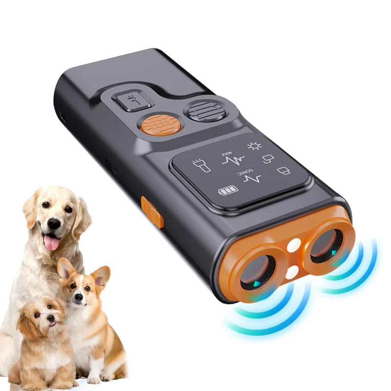 BarkGuard Dog Barking Prevention Device Rechargeable Anti Bark Device With HD Display And LED Flashlight With 3 Mode Adjustment SPINGHAR