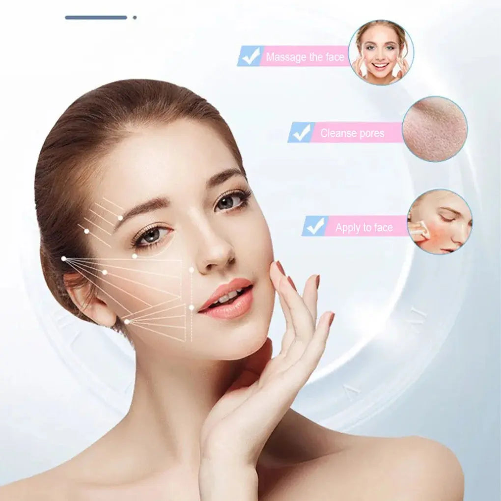 Silicone Ice Facial Roller Skin Care Beauty Lifting Contouring Tools Ice Cube Trays Ice Globe Balls Face Massager Skin Care Tool - SPINGHAR