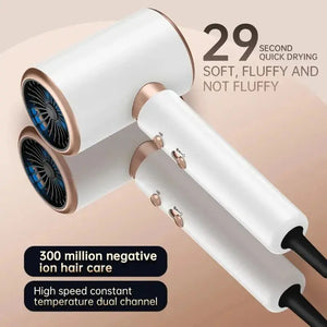 Hair Dryer High-Speed Electric Turbine Airflow Low Noise Constant Temperature And Quick Drying Suitable For Home Salons - SPINGHAR