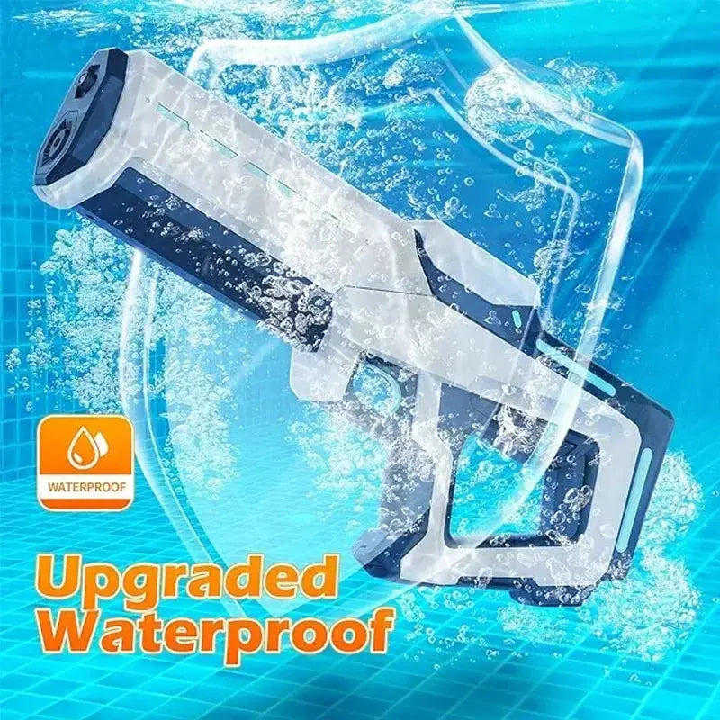 Electric Water Gun Toys Fully Automatic Continuous Firing Luminous Water Gun Interactive Water Splashing Children's Toy Guns - SPINGHAR