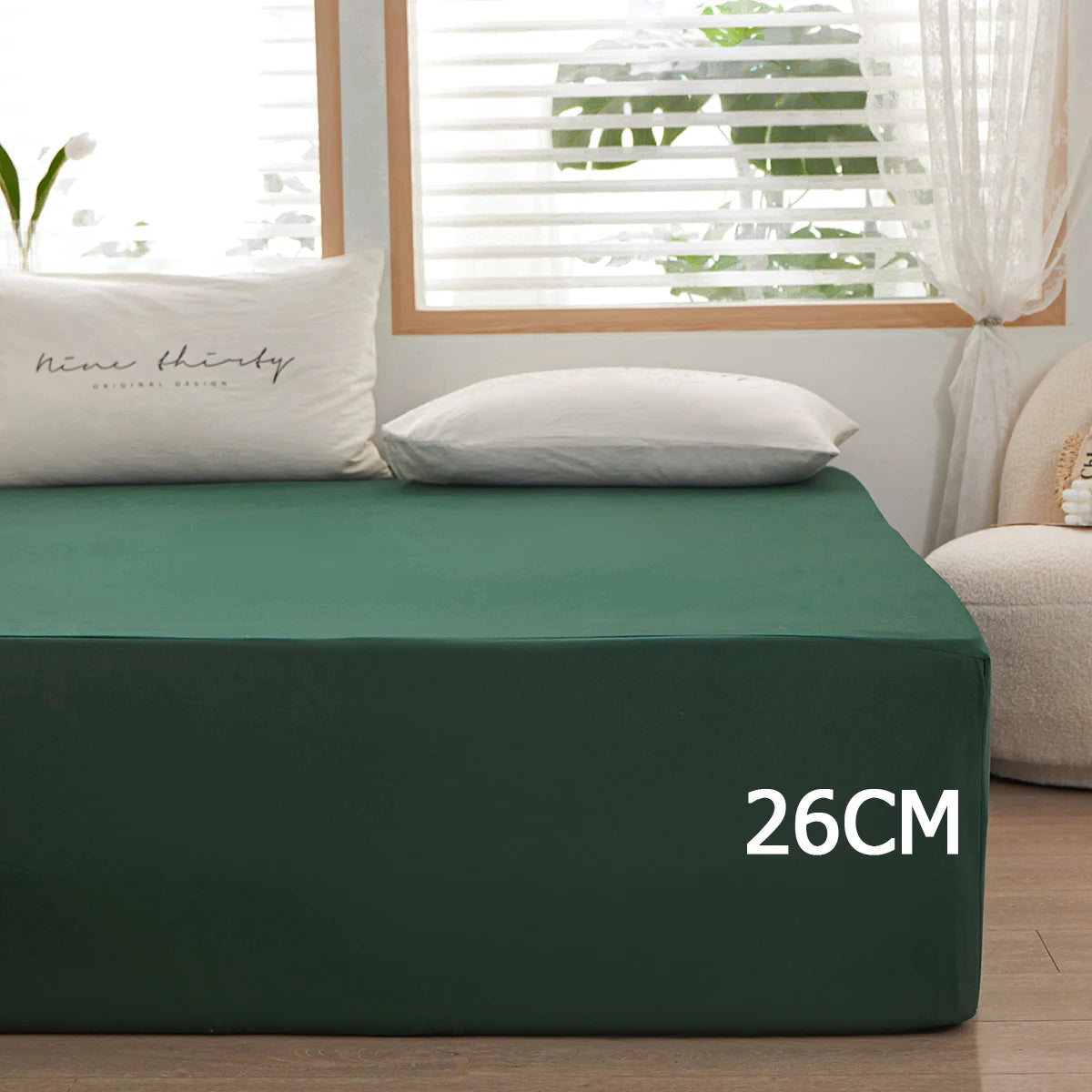 1piece 100%Polyeste Egyption Quality Bedding Fitted Sheet Only(no pillowcases) Elastic Band Around Mattress cover Easy Care SPINGHAR