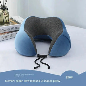 U Shaped Memory Foam Neck Pillows Soft Travel Pillow Massage Neck Pillow Sleeping Airplane Pillow Cervical Healthcare Bedding - SPINGHAR