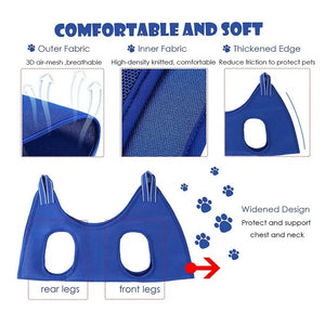 Dog Cat Grooming Hammock Fixed Bath Bag for Nail Cutting Anti Scratch Cat Trimming Restraint Bag Cat Beauty Hanging Pet Supplies SPINGHAR