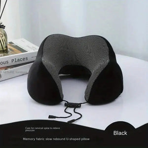 U Shaped Memory Foam Neck Pillows Soft Travel Pillow Massage Neck Pillow Sleeping Airplane Pillow Cervical Healthcare Bedding - SPINGHAR