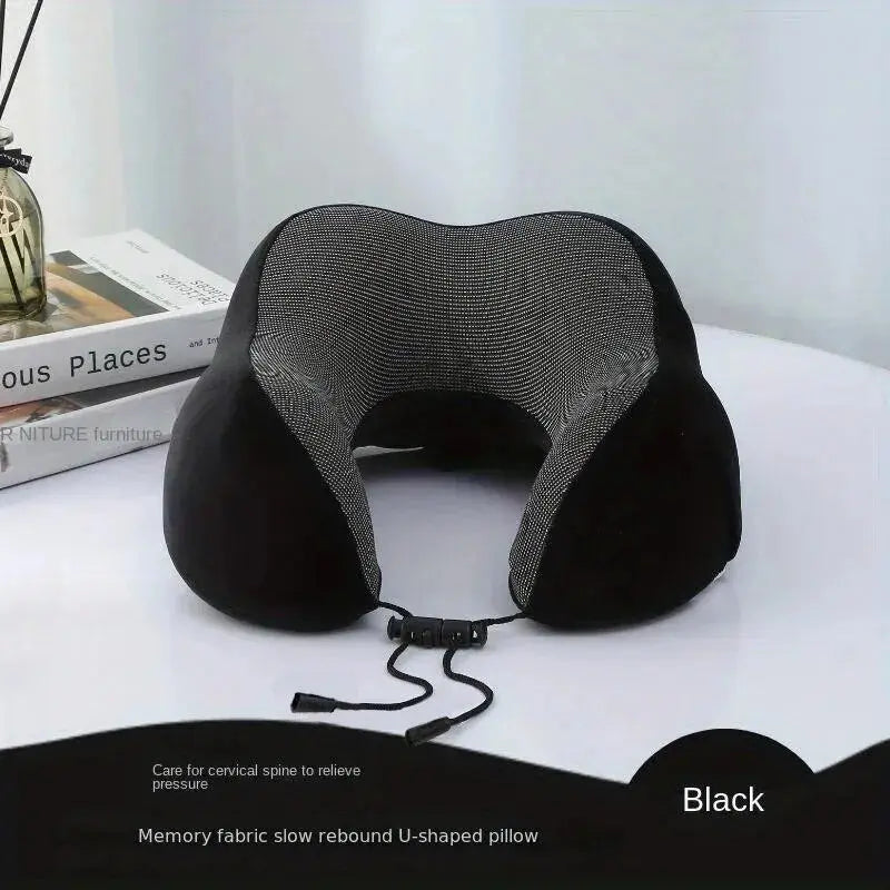 U Shaped Memory Foam Neck Pillows Soft Travel Pillow Massage Neck Pillow Sleeping Airplane Pillow Cervical Healthcare Bedding - SPINGHAR