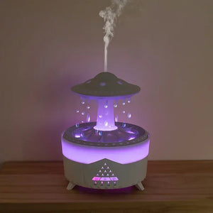 Rain Cloud Night Light humidifier with raining water drop sound and 7 color led light essential oil diffuser aromatherapy SPINGHAR