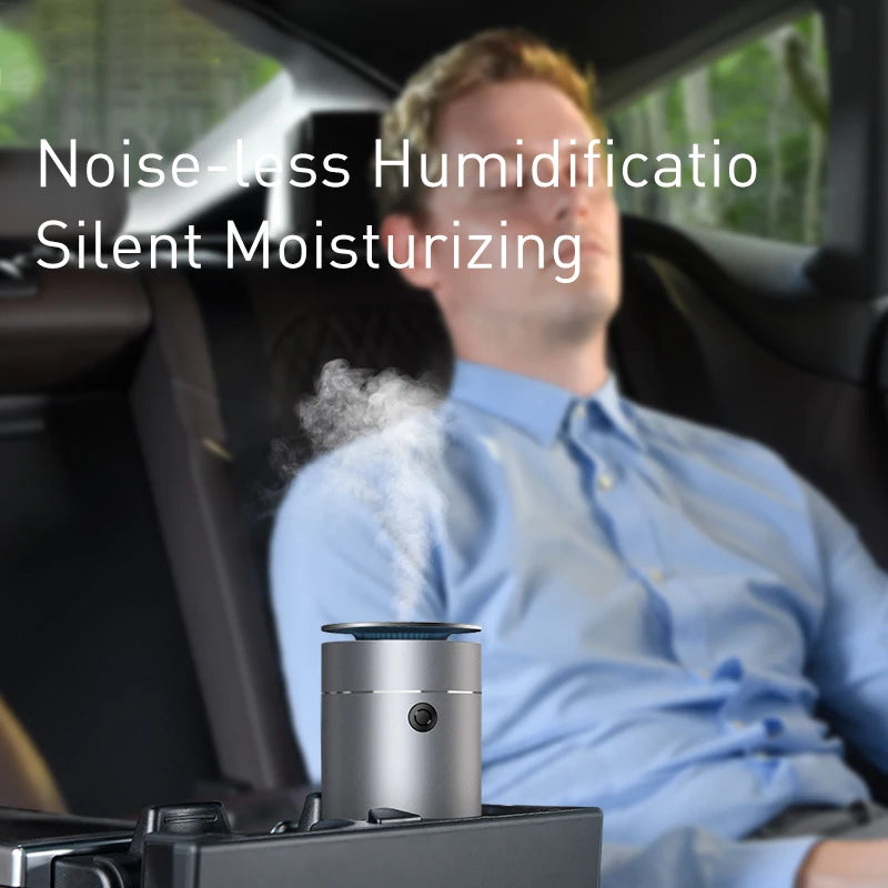 Baseus Car Diffuser Humidifier Auto Air Purifier Aromo Air Freshener with LED Light For Car Aroma Aromatherapy Diffuser SPINGHAR