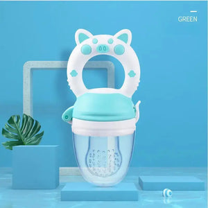 Baby Food Feeding Spoon Juice Extractor Pacifier cup Molars Baby feeding bottle Silicone Gum Fruit Vegetable Bite Eat Auxiliary - SPINGHAR