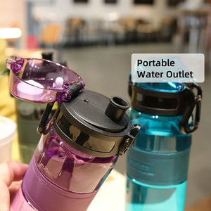 500ML Sport Water Cup Plastic Portable Water Container Couples Student Mug Large Capacity Outdoor Travel Sport Water Bottle SPINGHAR