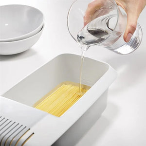 Microwave Noodles Pasta Cooker With Strainer Eco-Friendly Plastic Spaghetti Vegetable Steamer Dishwasher Kitchen Accessories New SPINGHAR