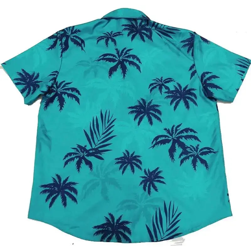 Summer Hawaii Beach Men's Oversized Shirts - Cosplay & Party Outfits - SPINGHAR