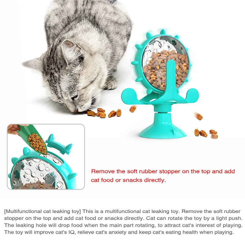 Dog Cat Feeding Interactive Wheel Toys Pet Leaking Food Training Ball Slow Dog Feeder Funny Dog Wheel Pet Products SPINGHAR