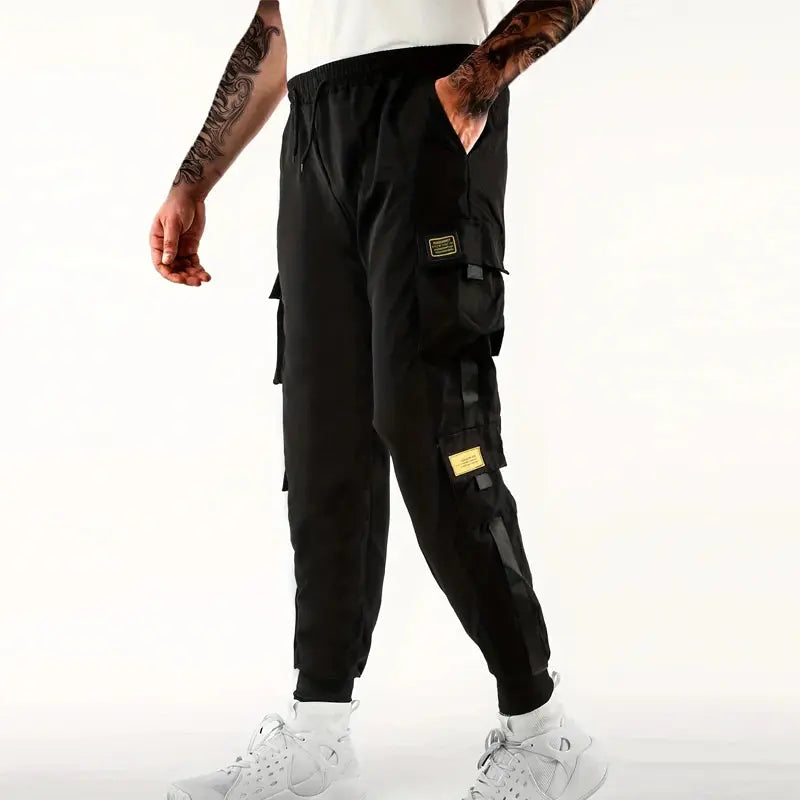 Loose Fit Joggers - Men's Multi-Pocket Cargo Pants - SPINGHAR