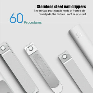 Xiaomi Mijia Stainless Steel Nail Clippers with Anti-Splash Storage Shell - SPINGHAR