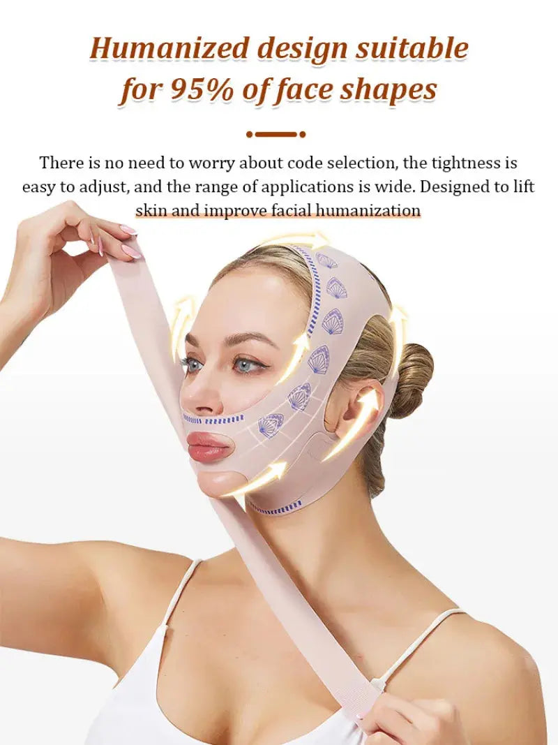 Chin Cheek Slimming Bandage V Shaper V Line Lifting Mask Face Lifting Anti Wrinkle Strap Band Sleeping Mask Beauty Health - SPINGHAR