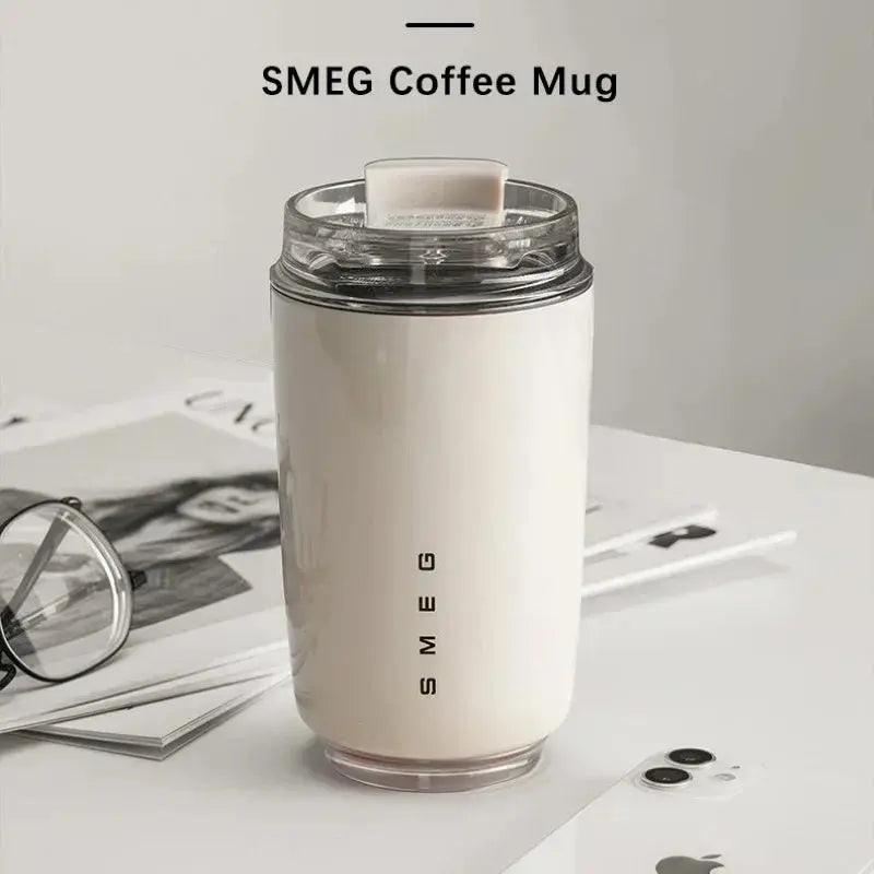 350ML Stainless Steel SMEG Water Bottles Insulated Water Bottles Thermos Bottle Drinking Bottle Coffee Cup Travel Mug - SPINGHAR