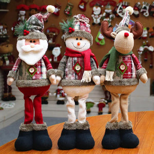 Christmas Doll Ornaments Merry Christmas Decorations for Home Santa Claus Snowman Elk Happy New Year Decor Gifts 2024 Noel SPINGHAR