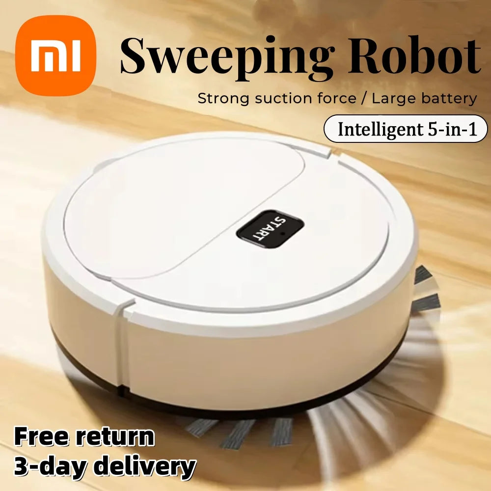 Xiaomi Smart Sweeping Robot Mini Silent Vacuum Cleaner Sweep Mop Brush 5-in-1 Multi-function Cleaning Machine for Home SPINGHAR