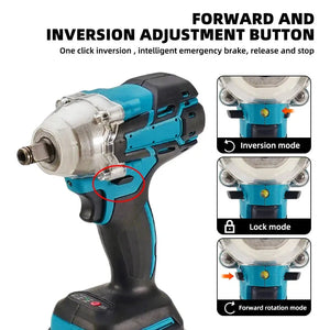 520N.m Cordless Impact Wrench for Makita 18V - SPINGHAR