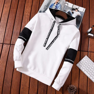 Men's Hoodies Long Sleeve Casual Printing With Letter Sweatshirts New Spring Hip Hop Pullover Sports Top Male Hooded Sweatshirts SPINGHAR