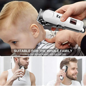 Electric Hair Clipper Hair Cut Maching Wireless Trimmer men Professional Clipper Machine Rechargeable Hair Cut Barber 809A - SPINGHAR