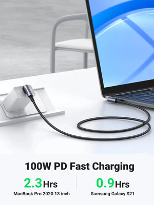 UGREEN PD 100W USB C to USB C Charging Cable for Samsung S10 S20 MacBook Pro iPad 2020 Quick Charger 4.0 PD Fast Charging Cord - SPINGHAR