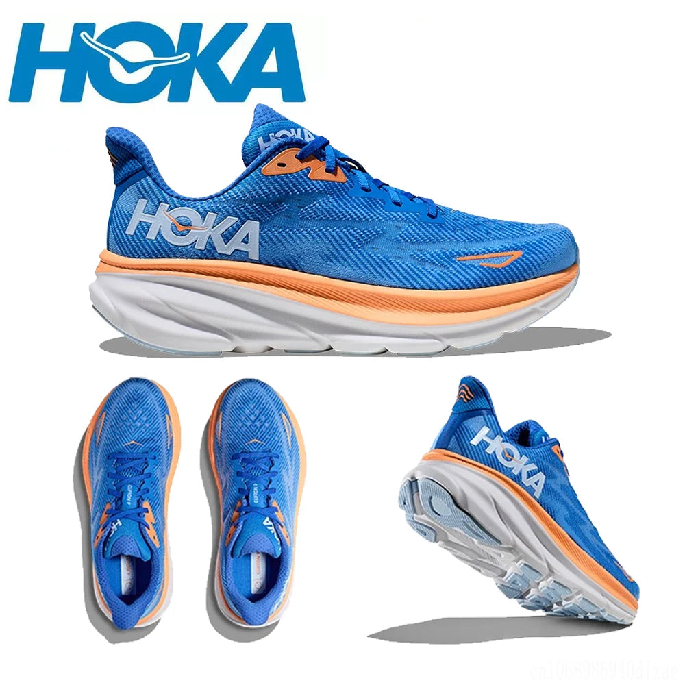 Hoka Clifton 9 Original Running Shoes Mens Women's Lightweight Cushioning Marathon Breathable Highway Trainer Sneakers SPINGHAR