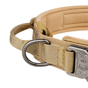 "Tactical Nylon Dog Collar with Metal Buckle - Breathable for Medium & Large Dogs" SPINGHAR