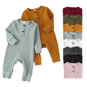 Autumn Newborn Infant Baby Boys Girls Romper Playsuit Overalls Cotton Long Sleeve Baby Jumpsuit Newborn Clothes SPINGHAR