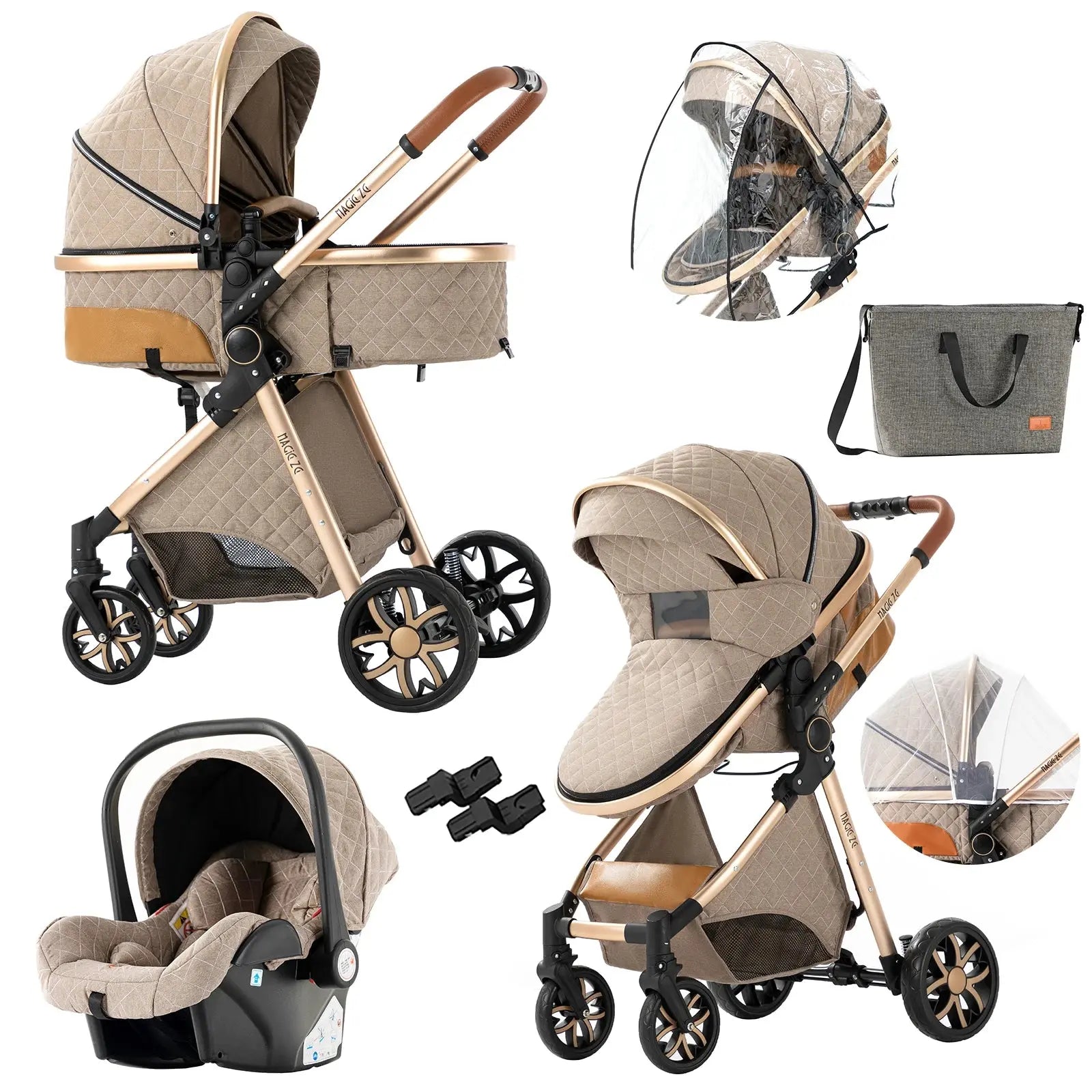 Baby stroller lightweight strollers baby cars light carts Baby carriage baby strollers 3 in 1 baby cart car for baby  baby pram - SPINGHAR