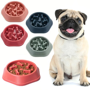 Dog Slow Feeder Bowl Anti-choking Food Bowl for Dogs Slow Eating Dog Feeders Healthy Diet Pet Bowl Feeding Supplies SPINGHAR