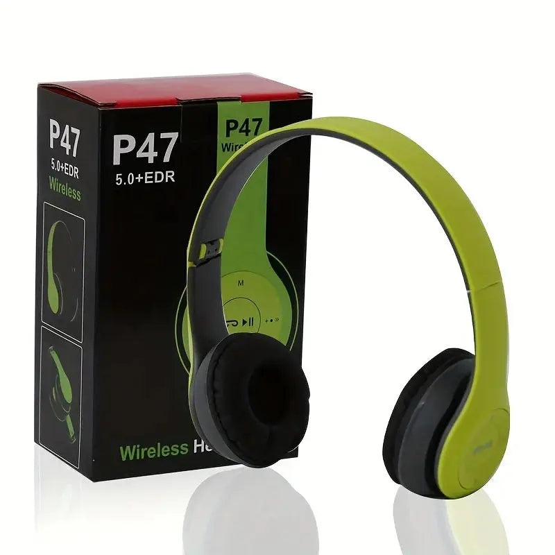 Stereo P47 Bluetooth Headset: Wireless Folding Sports Headphones for iPhone and Xiaomi SPINGHAR