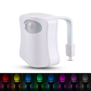 8/16 Colors Toilet Light LED Human Motion Sensor Automatic Light Sense Motion Activated Night Light Bathroom Accessories SPINGHAR