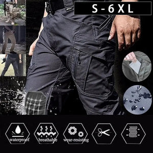 Men's Tactical Cargo Pants | Combat Trousers with Pockets | Plus Size 6XL - SPINGHAR