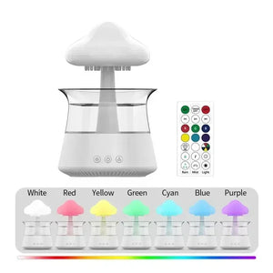 Rain Cloud Humidifier Essential Oil Diffusers Aroma Diffuser Water Flow Speed 7 Color Light  Raindrop Humidifier For Home SPINGHAR