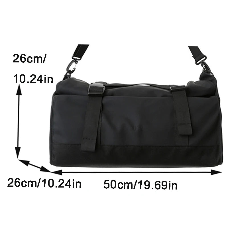 Storage Bag Nylon Waterproof Sports Gym Outdoors Travel Fitness Yoga Luggage High-capacity Durable Women Men Shoulder Handbag SPINGHAR