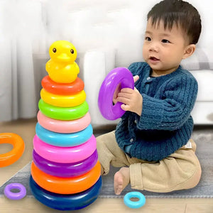 Montessori Baby Toy Rolling Ball Children Montessori Educational Games For Babies Stacking Track Baby Development Toys Children - SPINGHAR