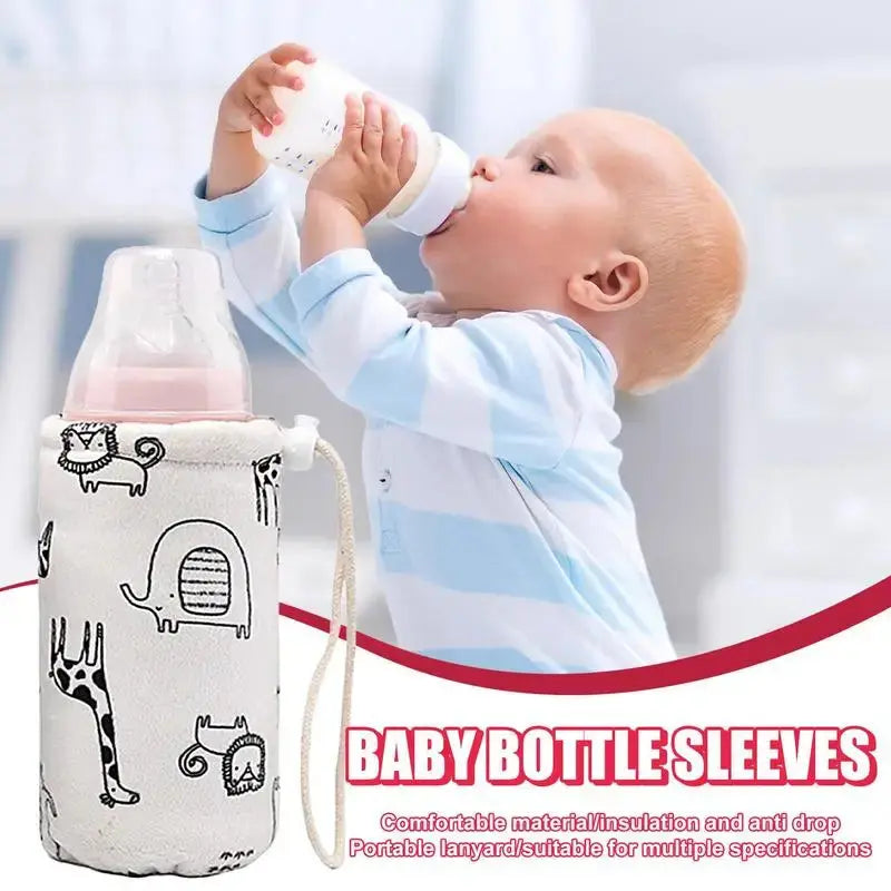 Feeder Bottle Keep Warm Bag Food Warmer Newborn Baby Keep Warm Infant Feeding Bottle Bag - SPINGHAR