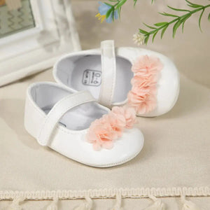 Newborn Baby Girl Princess Shoes Bow Tie Flat Bottomed Bean Shoes Shallow Mouthed Soft Casual Toddler Girls Shoes 0-18M - SPINGHAR