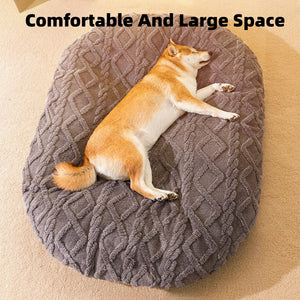 Dog Bed for Large Medium Small Dogs Sleeping Mat Non-Slip Bottom Breathable Soft Puppy Bed DurableCalming Pet Cuddler SPINGHAR