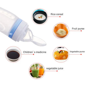 Imebaby Baby Feeding Bottle Dolphin Silicone Rice Cereal Spoon Newborn Tableware Baby Goods Feeding Spoon - SPINGHAR