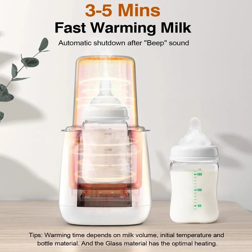 Newborn Baby Feeding Bottle Warmer & Sterilizers with Timer Accurate Temperature Control Food Milk Warmers Bottle Steriliser - SPINGHAR