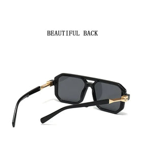 2024 Vintage Fashion Sun Protection Sunglasses for Men Square Shades Retro Flair Sunglasses Womens Trendy Shades Gafas De Sol SPINGHAR