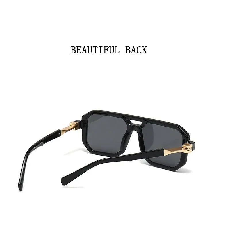 2024 Vintage Fashion Sun Protection Sunglasses for Men Square Shades Retro Flair Sunglasses Womens Trendy Shades Gafas De Sol SPINGHAR