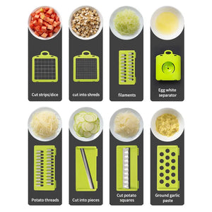 16 in 1 Multifunctional Vegetable Chopper Onion Chopper Handle Food Grate Food Chopper Kitchen tools Vegetable Slicer Dicer Cut - SPINGHAR