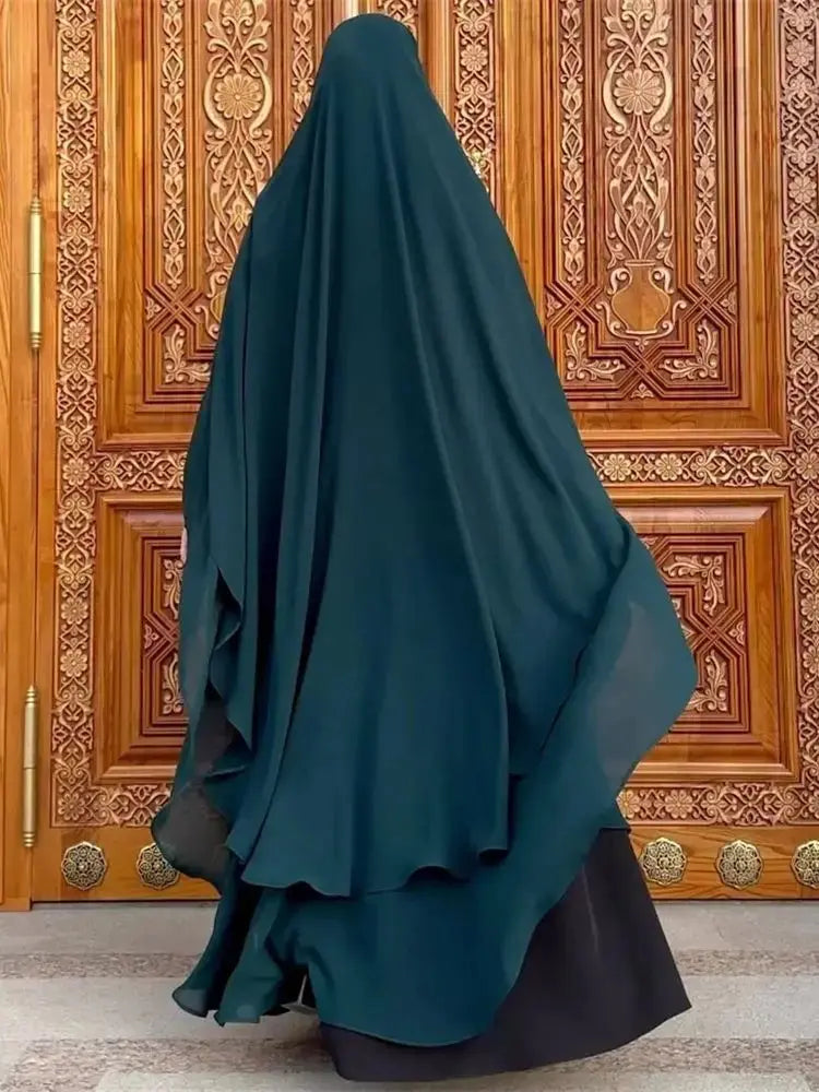 Ramadan Khimar Abaya - Muslim Hijab Dress for Women - SPINGHAR