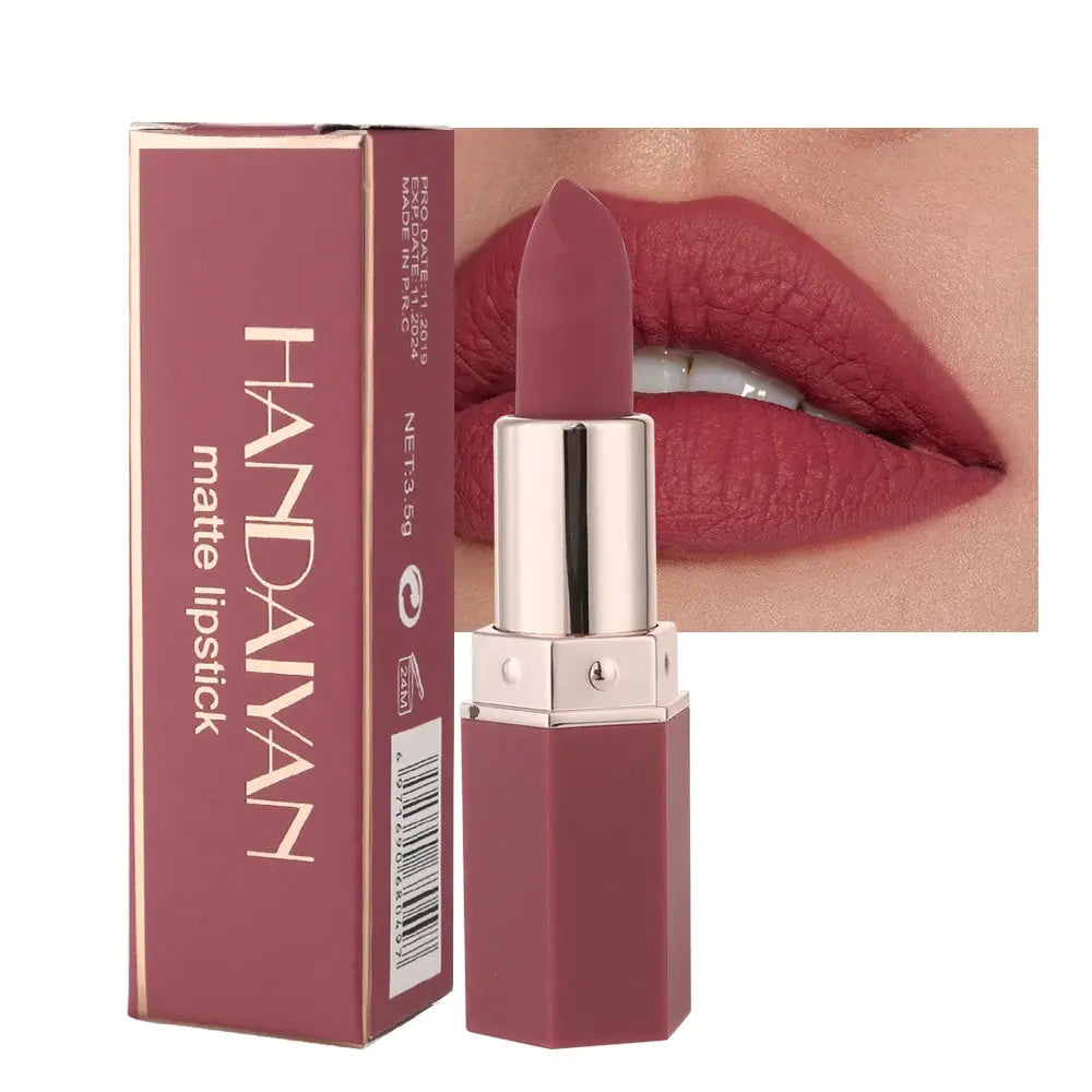 HANDAIYAN 6 Shades Matte Velvet Lipstick - Long-Wear Makeup - SPINGHAR